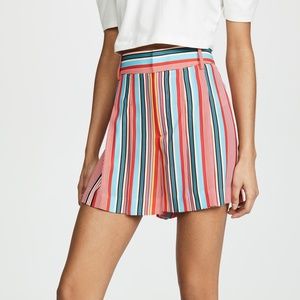 alice + olivia Scarlet High Waist Flutter Shorts